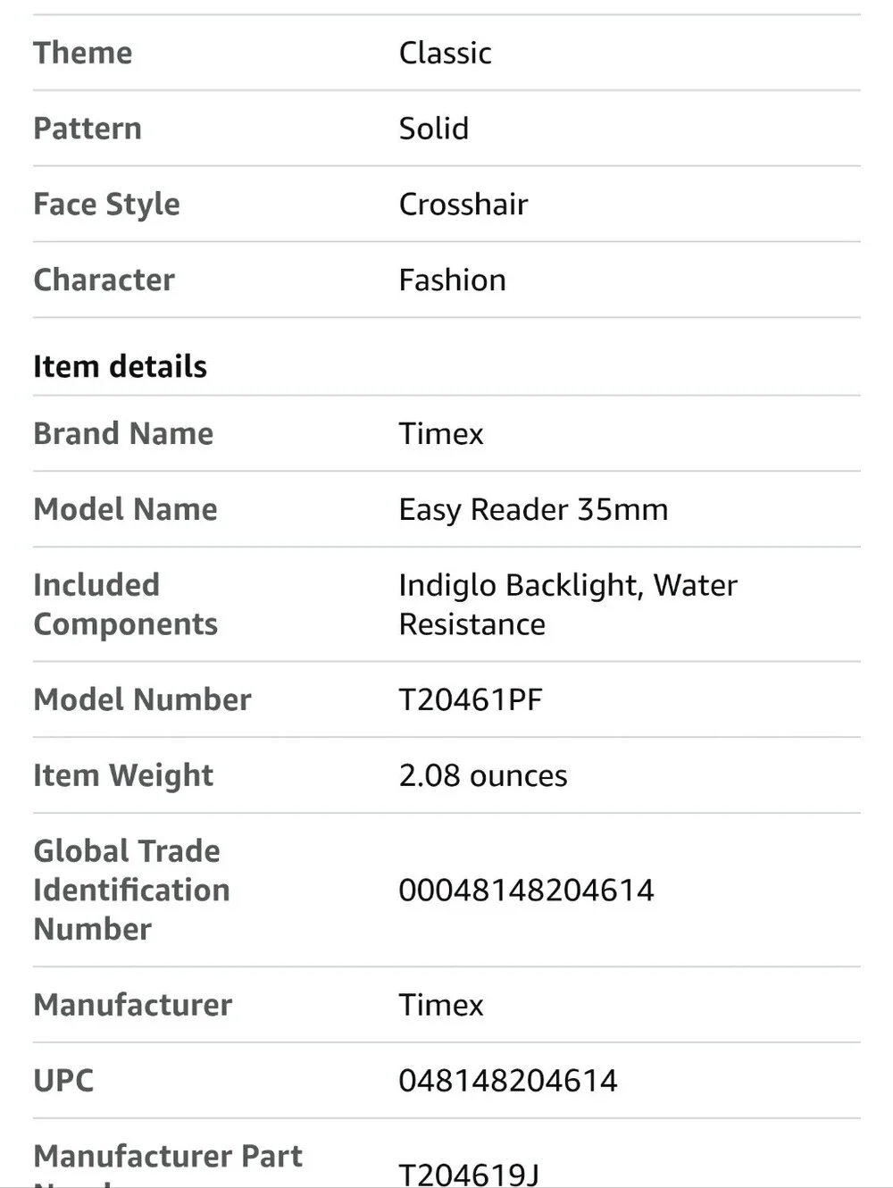 Timex White Dial Watch with Silver-Tone Bracelet Easy To Read.